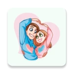 Logo of WASticker Love in love android Application 